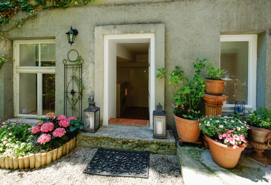 Ausgang zum Innenhof-Garten